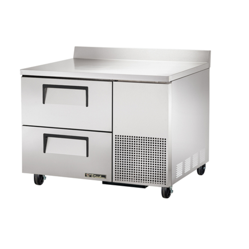True TWT-44D-2-HC 44.5-Inch Deep Worktop Refrigerator With Two Drawers And Stainless Steel Finish