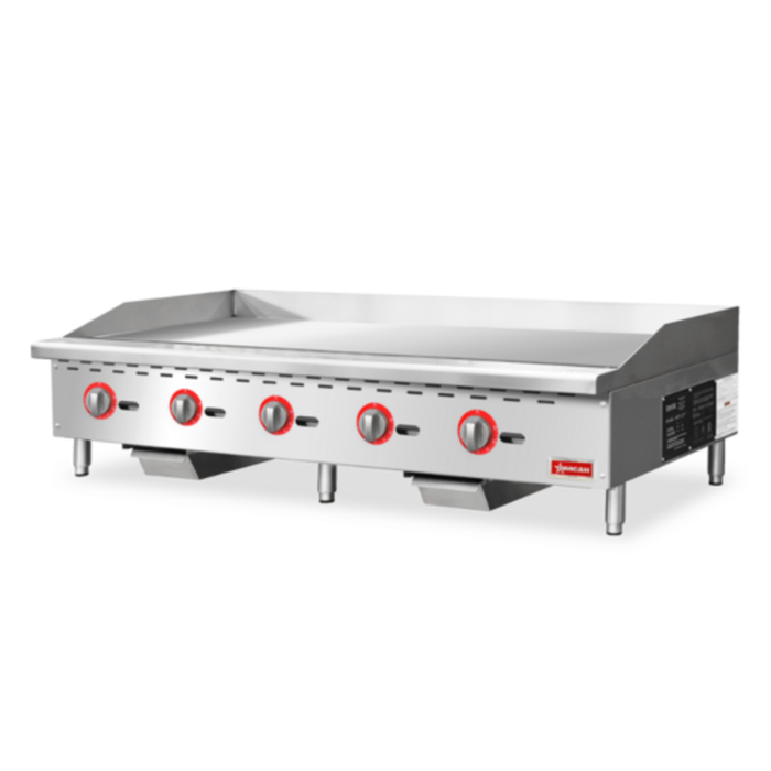 OMCAN 48520 60" Countertop Natural Gas Griddle 5 Burners