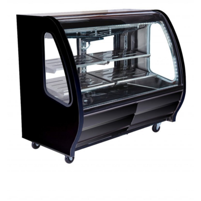 Pro-Kold DDC60B 60-Inch Black Refrigerated Deli Display Case