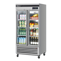 Turbo Air TSR-35GSD-N 39-1/2"W Glass Door Refrigerator Merchandiser
