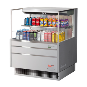 Turbo Air TOM-36L-UF-S-2S-N 34.75" Open Display Merchandiser 7.5 cu. ft.