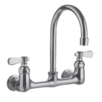 Thorinox WM-08-G6 Wall Mount Faucet 8" Centers 6" Gooseneck