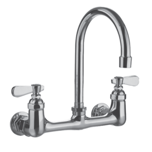 Thorinox WM-08-G6 Wall Mount Faucet 8" Centers 6" Gooseneck