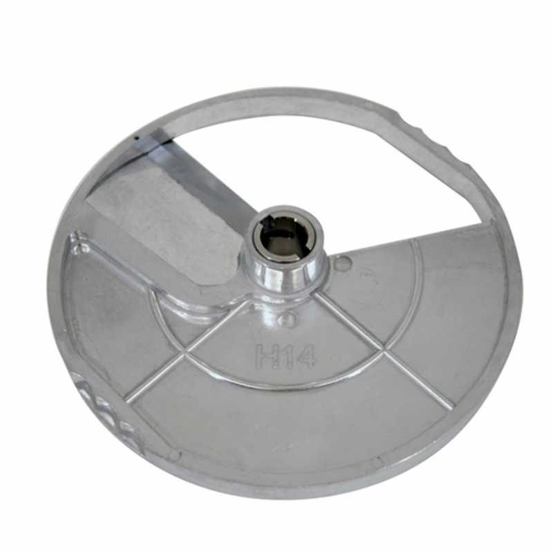 14mm Straight Slicing Disc For Food Processors, Designed For Consistent Thick Slices In Preparation.