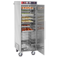 FWE ETC-UA-12HD 74" Mobile Heated Transport Cabinet 12 Pan