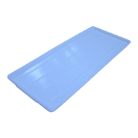 Omcan 47684 12" x 30" Blue Plastic Market Bakery Display Tray