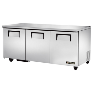 True TUC-72-HC 72-Inch Undercounter Solid Door Refrigerator