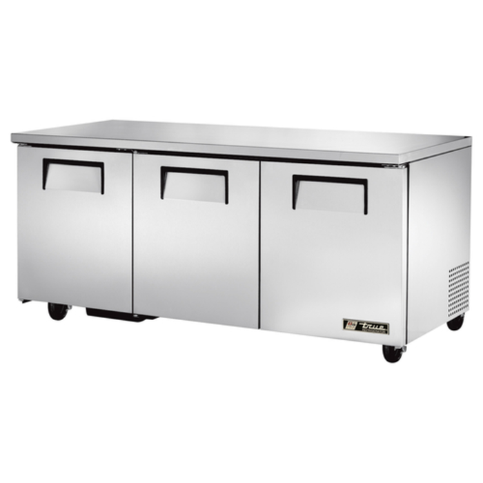 True TUC-72-HC 72-Inch Undercounter Solid Door Refrigerator