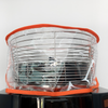 Zummo Z14 Juicer Nylon Cover Protecting Zummo Z14 Juicer With Orange Trim And Clear Material