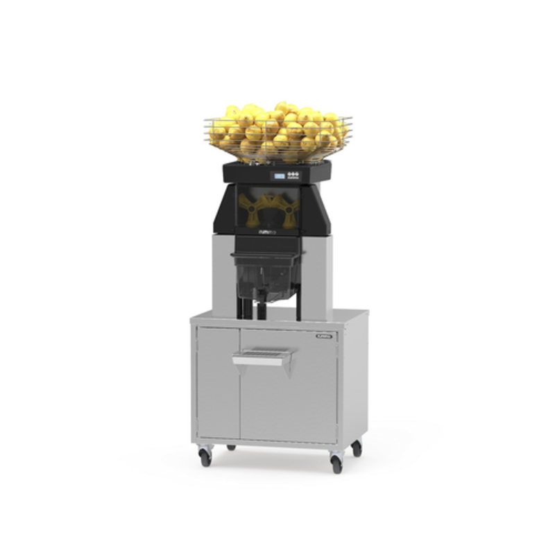 Alt Tag: Zummo CS40-LM-N80 commercial automatic citrus juicer with 44 lb basket capacity and service cabinet plus