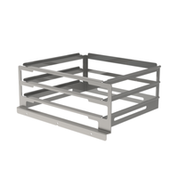 Cadco OCR-Q3 Stainless Steel Quarter Size Cooling Rack for 3 Pans