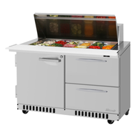 Turbo Air PST-48-18-D2R(L)-FB-N 48-1/4" Mega Top Sandwich/Salad Prep Table