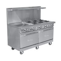 Royal RR-4G36-C 60" Gas Restaurant Range with 4 Burners